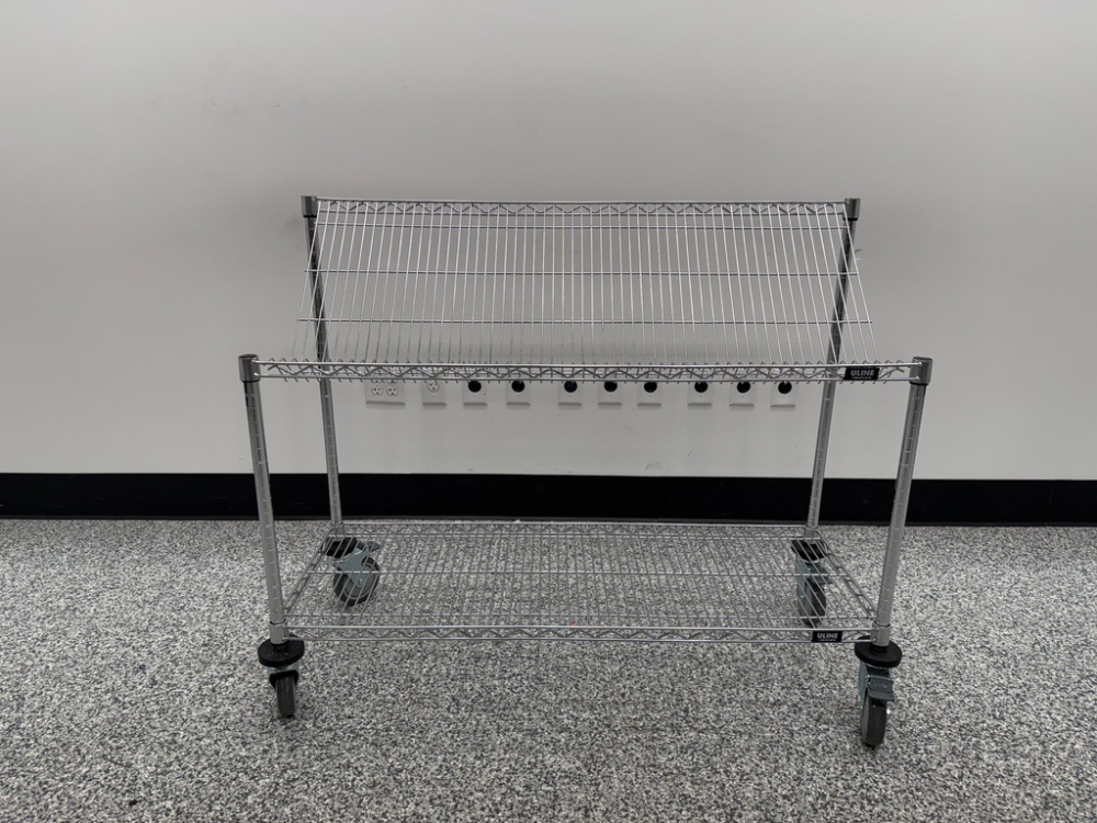 Image of Uline Mobile Slanted Work Station Cart